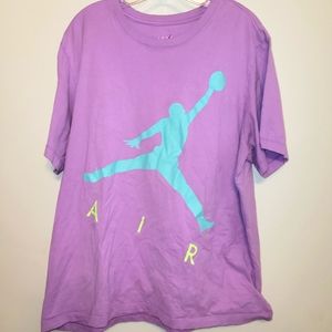Air Jordan Jumpman Shirt Lavendar  Teal and Green See Photos